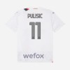 Camisola + Calções AC Milan Pulisic 11 Criança Equipamento 2ª 23/24